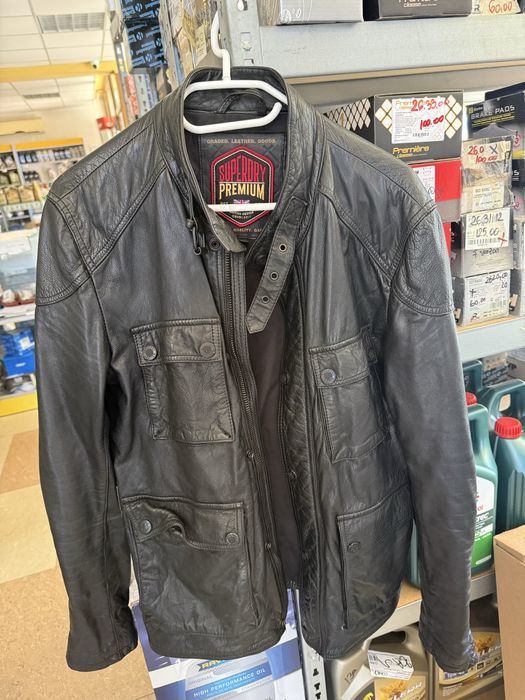 Geaca piele motociclist  SuperDry
