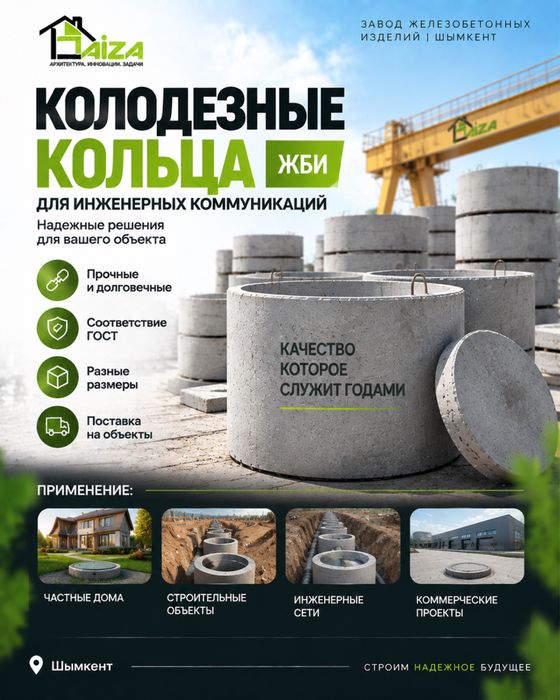Колодезные кольца ЖБИ в наличии