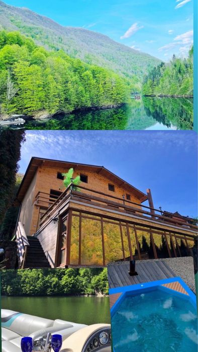 Inchiriez cabana cu ponton pe malul lacului tarnita