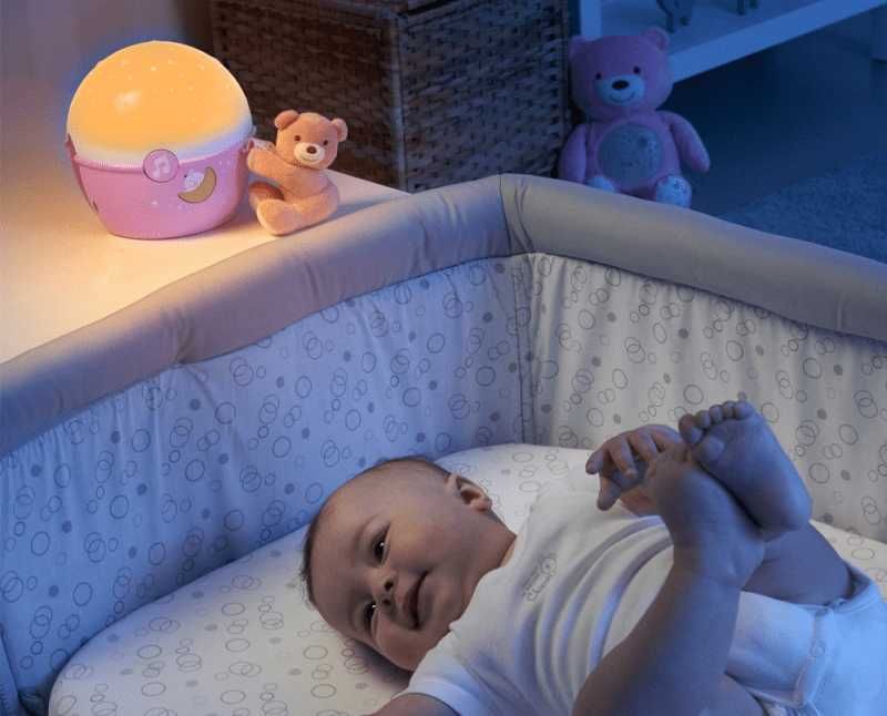 Chicco Прожектор-лампа Next2 Stars розов Night Light