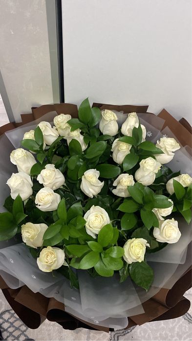 букет белый метровый