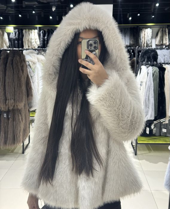 стильная эко шуба