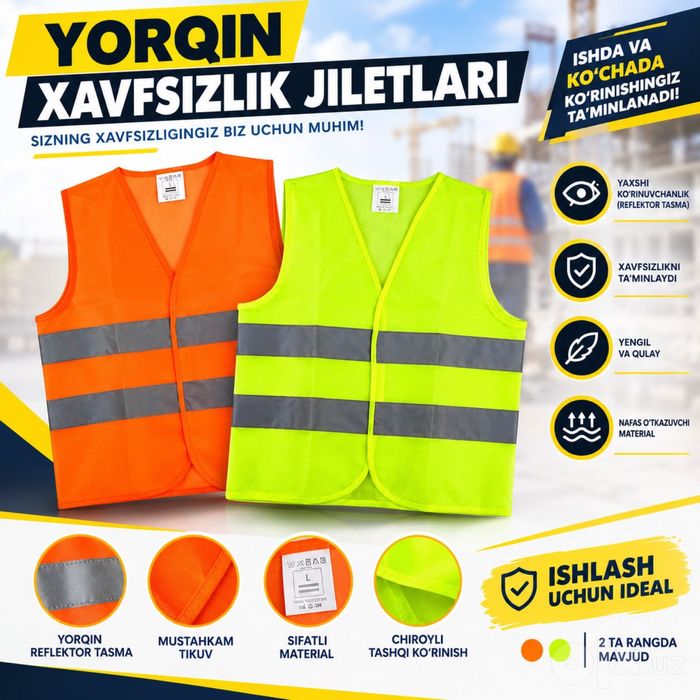 Xavfsizlik Jiletlar Жилет 9 500 сум