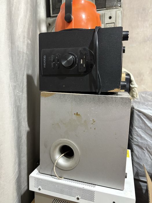 Колонки microlab, мультиметр тюнер, трансформаторы