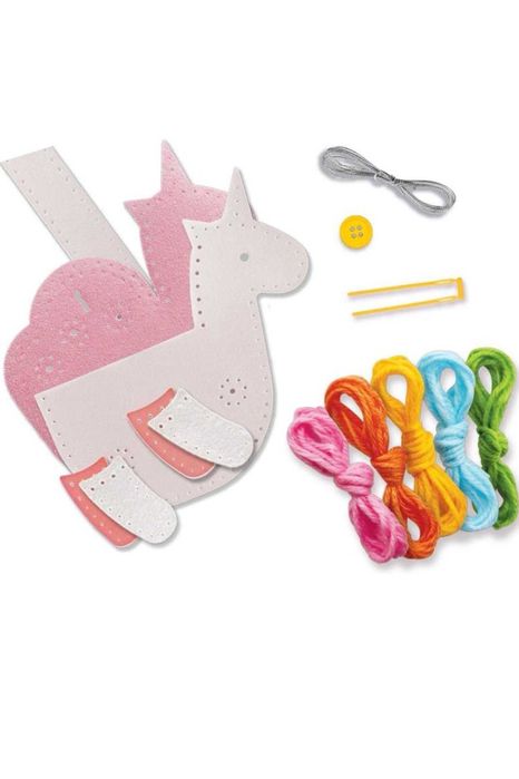 Комплект за изработване на кожена чанта Еднорог