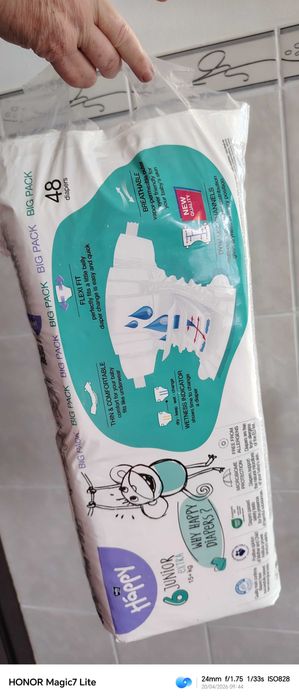 Pampers Happy 47 bucăți marimea 6