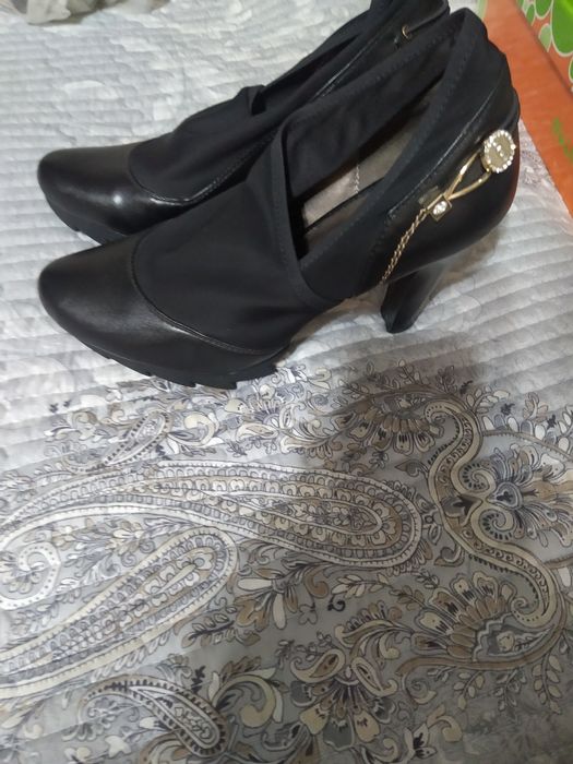 Кожаная обувь—туфли ботиночки,туфли черные