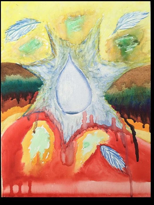 Картина акрил "4те елемента"