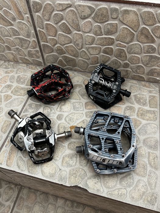 Set Pedale Bicicleta Flat si SPD, Hope, Crankbrothers Stamp 7, Shimano