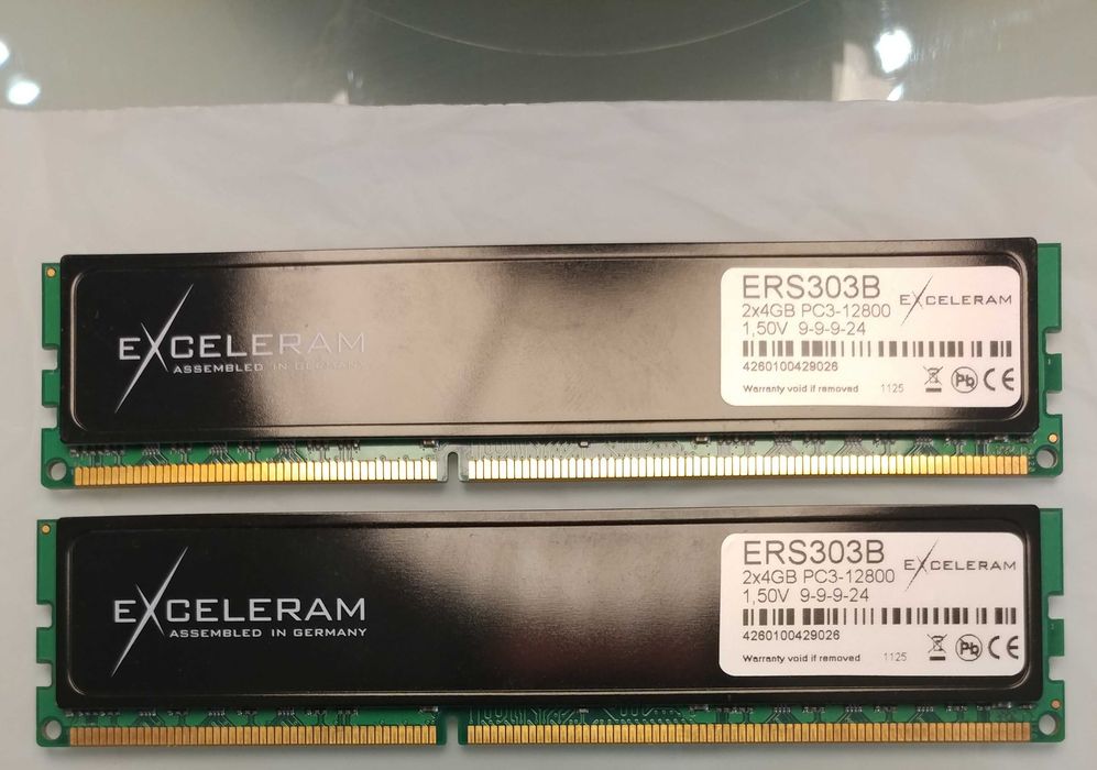 16GB DDR3 Exceleram (4x4GB) 1600MHz CL9 – Легендарна памет с радиатори