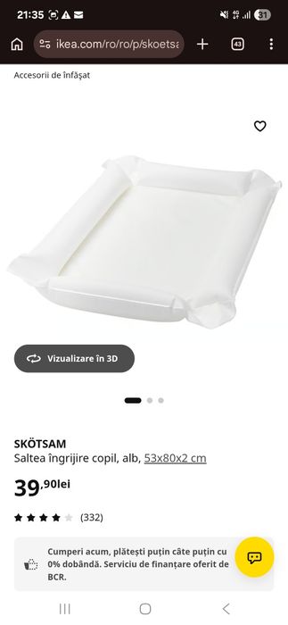 Masa de infasat IKEA