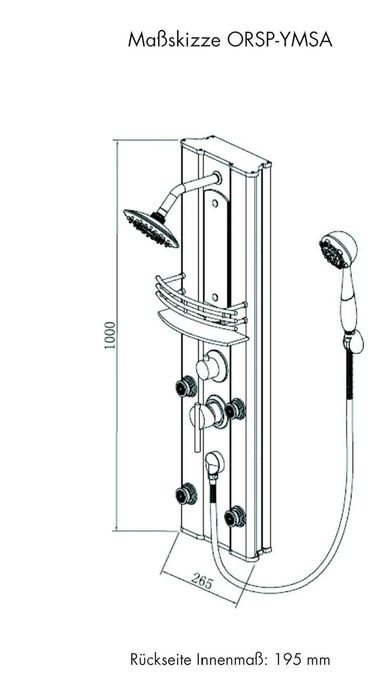 Дизайнерски душ-панел