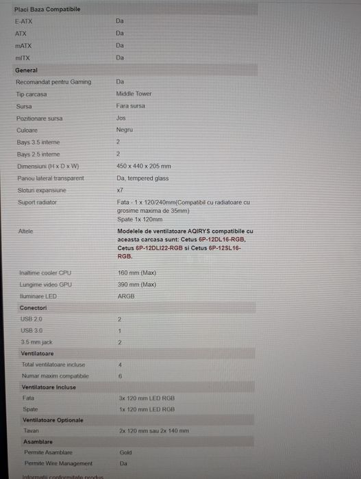 Carcasa Aqirys Arcturus ARGB