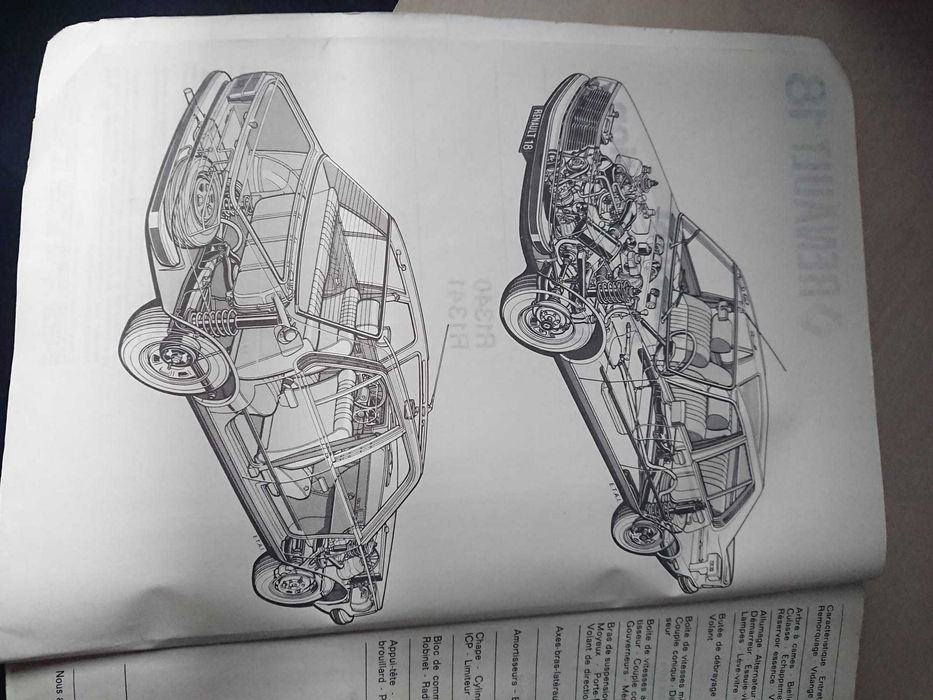 VAND Renault 18 GTL cu manual de reparatie, pentru iubitorii de restaurare