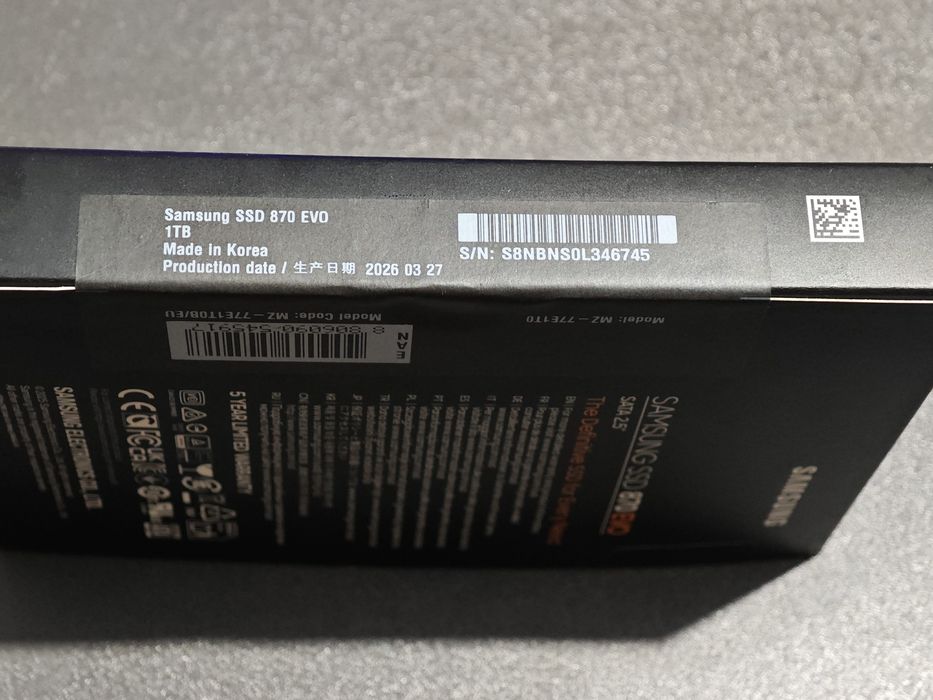 Samsung SSD 870 EVO 1TB Nou Sigilat/Desfacut Doar Pentru Testare 0 Ore
