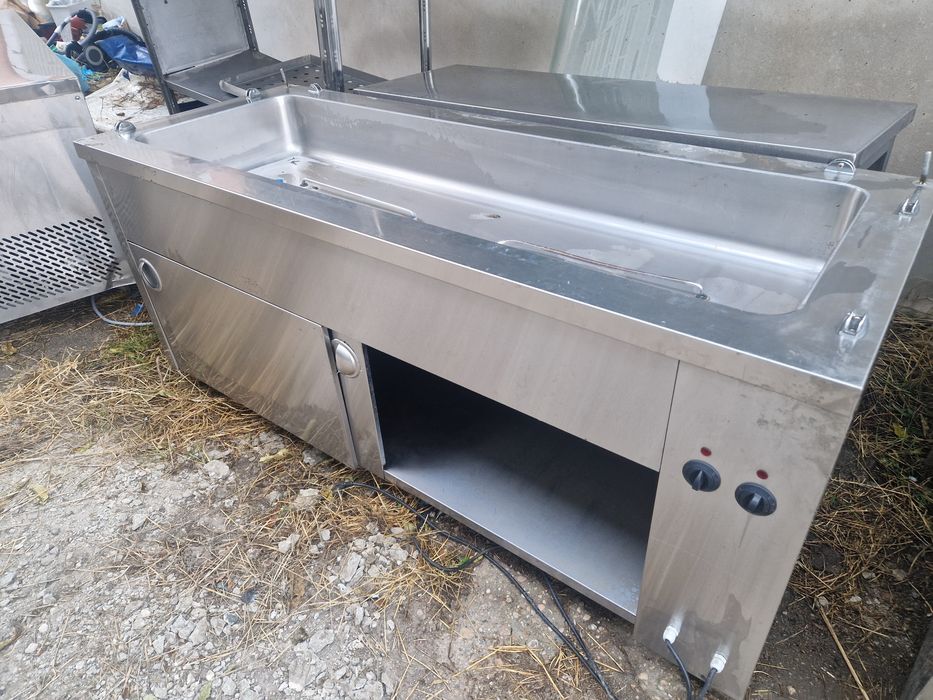 Vitrina rece sau calda,  Vitrina rece inox, vitrina frigorifica inox