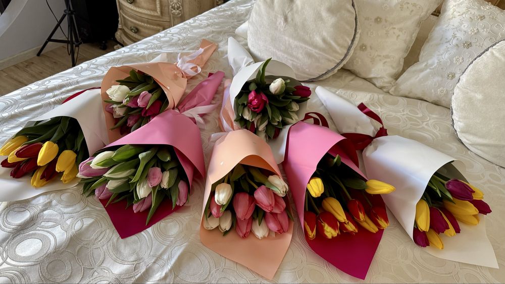 Тюльпаны в розницу предзаказ доставка цветы