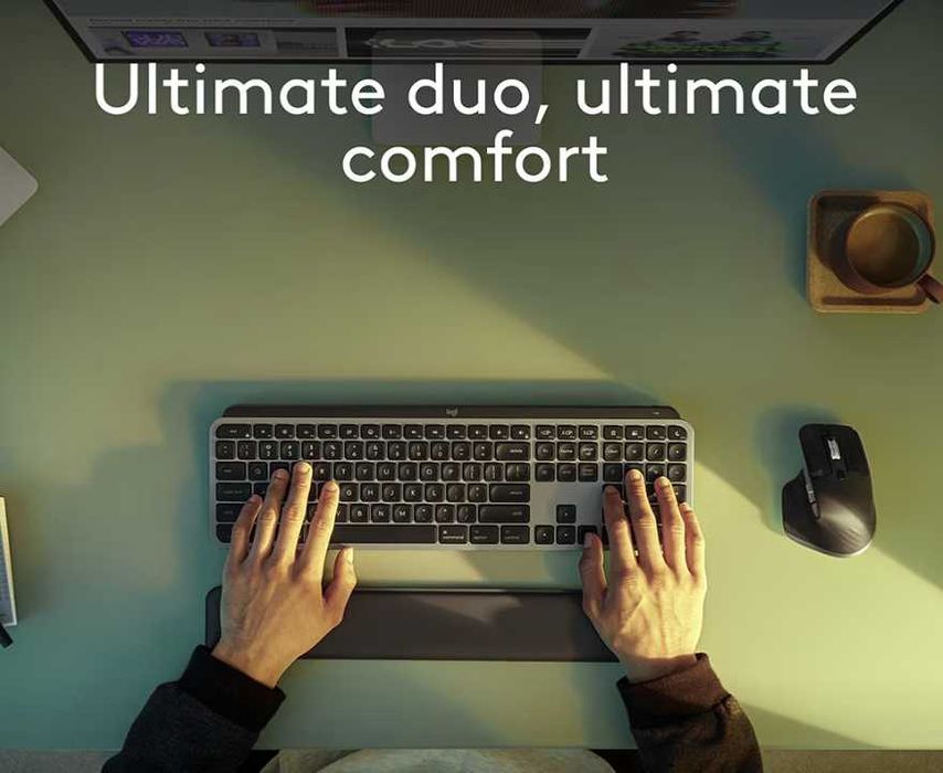 Kit tastatura si mouse Wireless LOGITECH MX KEYS S Combo