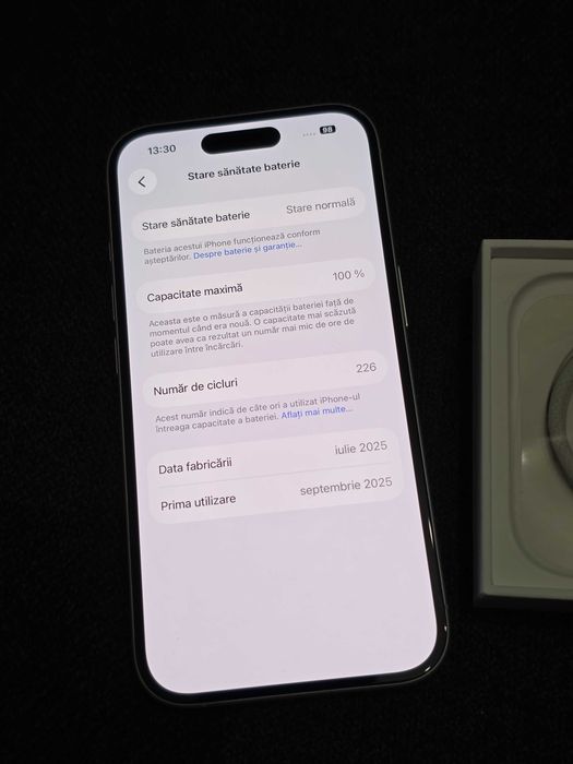 iPhone 16 128GB White bateria 100%