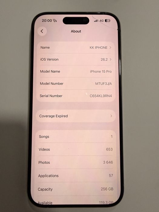 Iphone 15 pro 256gb 95%