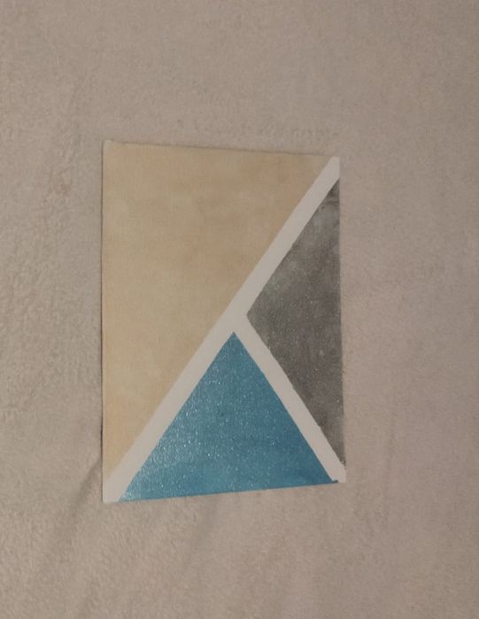 Tablouri handmade in culori metalice 23x 29,5 cm