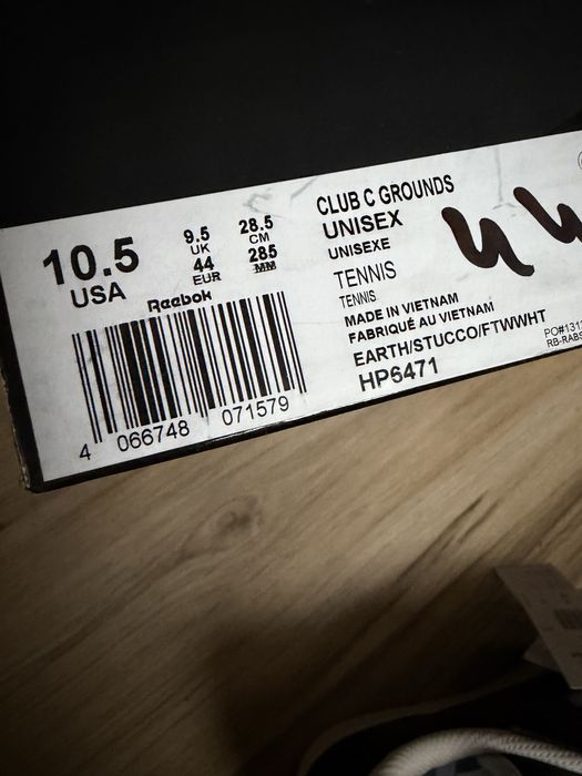 Оригинални нови кожени маратонки Reebok x SNEEZE! 44 н