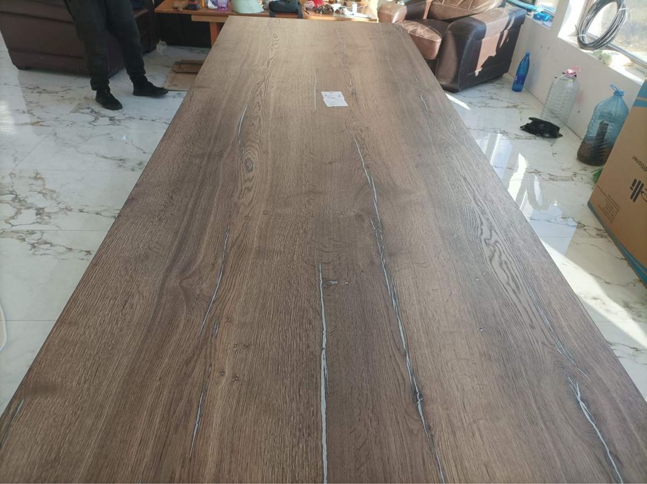 Трапезна масивна дървена маса- Дъб