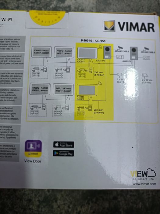 Sistem videointerfon elvox vimar k40956, nou, sigilat