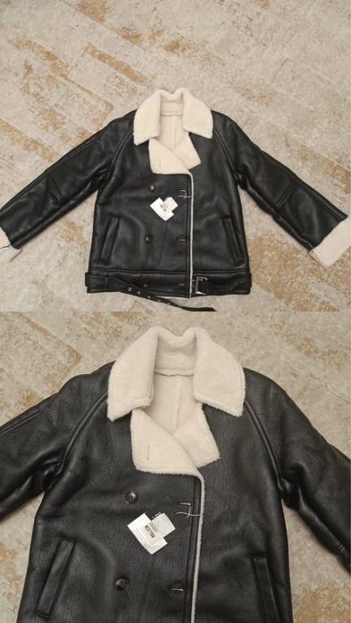 Женская дубленка короткая