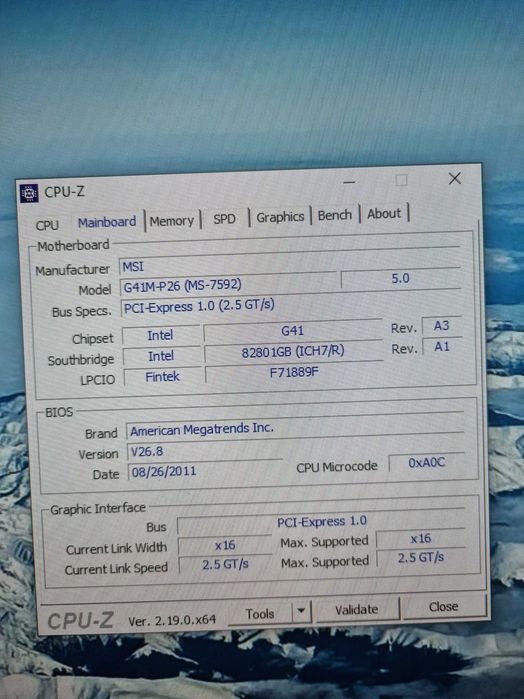 Placa de baza MSI G41M-P26