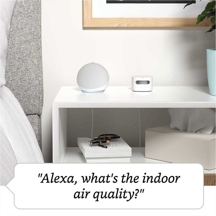 НОВ ЗАПЕЧАТАН монитор за въздух Amazon Smart Air Quality раб. с Alexa