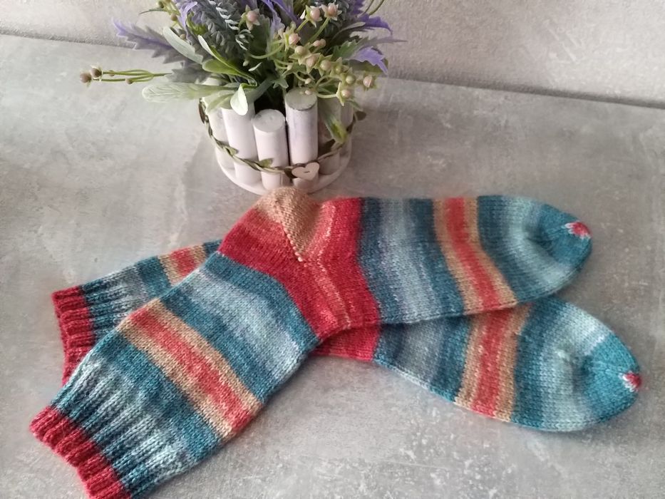 Носки шерстяные ручная вязка