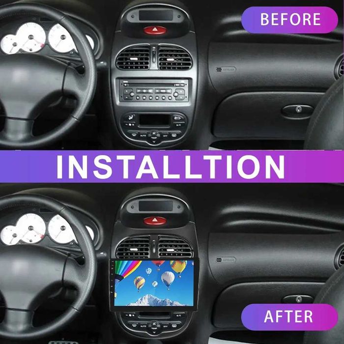 Мултимедия за Peugeot 206 двоен дин Навигация Citroen C2 плеър Android