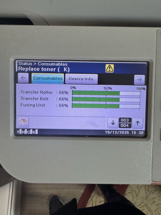 Imprimanta laser color Konica Minolta C35 functionala, cartuse= 350ron