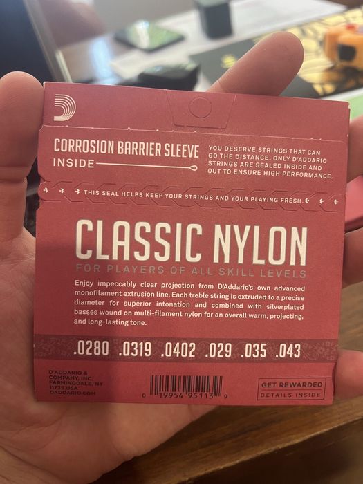 Струни за класическа китара D’Addario EJ27N Classic Nylon