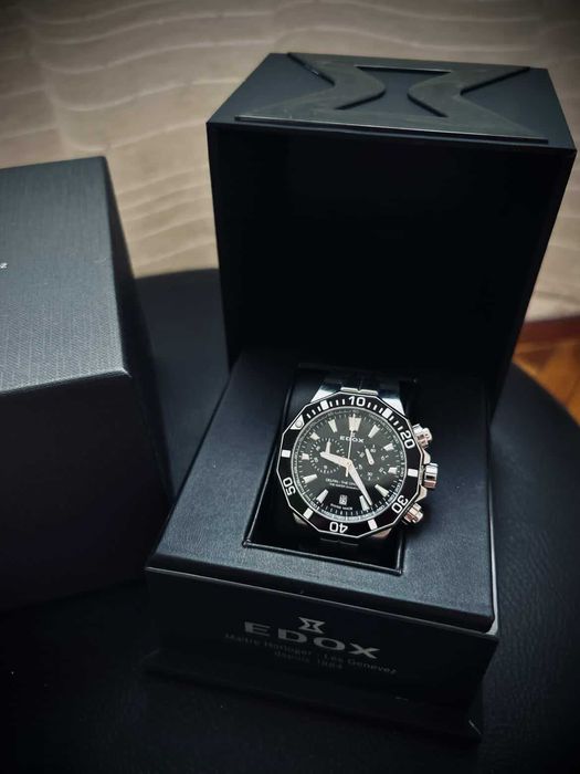 Мъжки часовник с гаранция Edox Delfin 10112 3NCA NIN