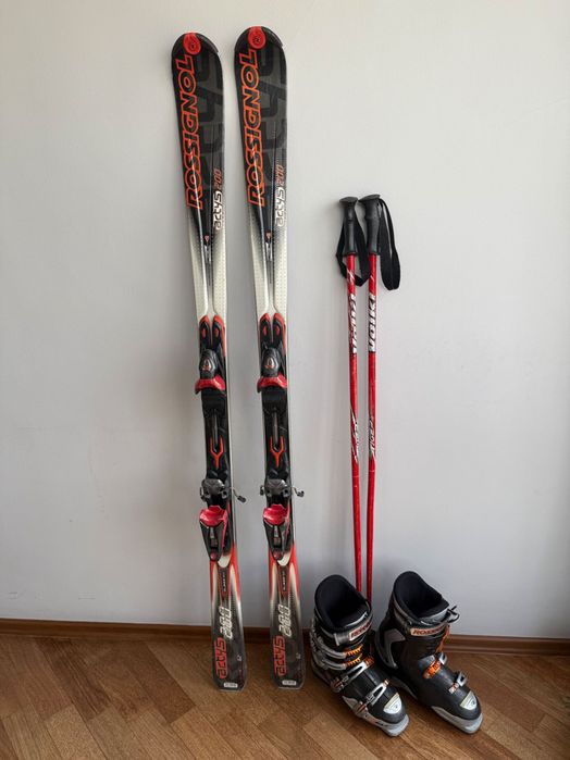 Rossignol ски, ски обувки, щеки