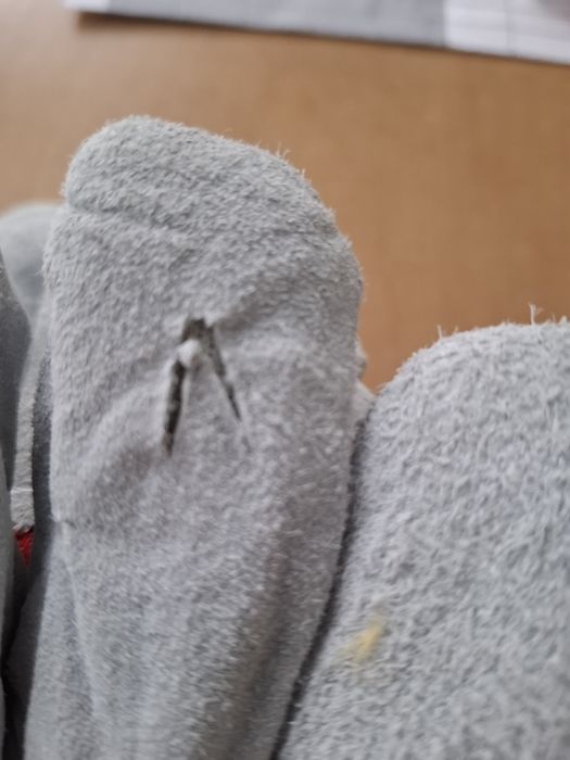 Перчатки утеплённые,  спилковые