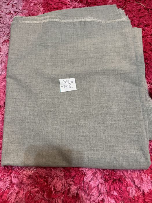 Stofa 1,25 m de culoare gri deschis