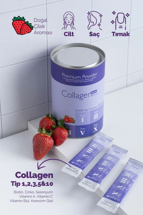 Collagen Forte Platinum Коллагеновый , порошок премиум-класса 10 x 30