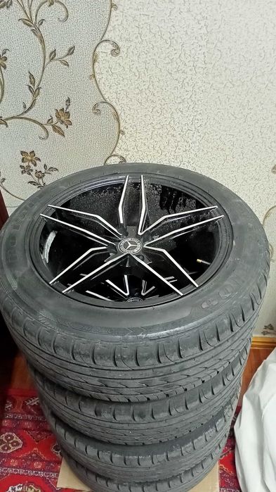 Saka Автомобильные диски, шины, комплект, размер 17