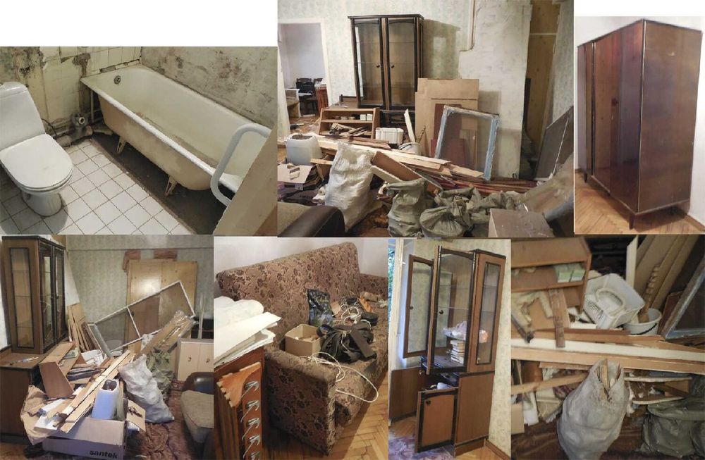 Вывоз  хлама старый мебель строительного мусора из дома