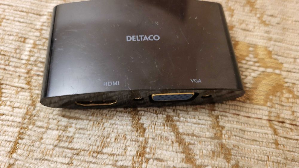 Deltaco Adaptor Mini DP la Hdmi-Vga  Nou