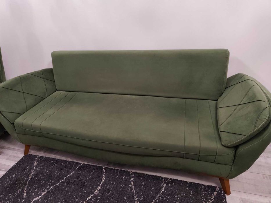 Разтегателен диван с кресло