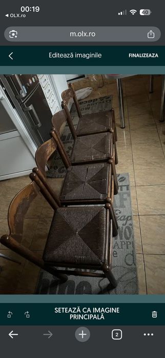 Masă bucătărie și scaune