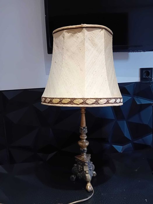 Lampă veche suedeza din bronz