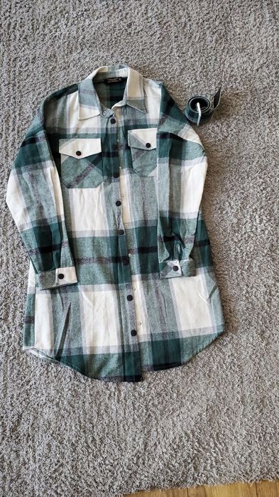 Флисовая теплая рубашка