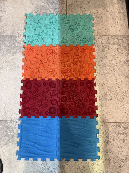 Модулен килим за игра Ortho Puzzle - Микс, море