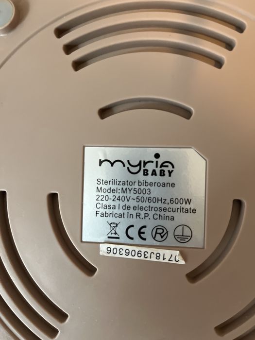 Sterilizator biberoane Suzete Myria