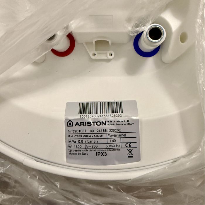 Boiler electric Ariston Lydos Eco, 1800 W, 50l